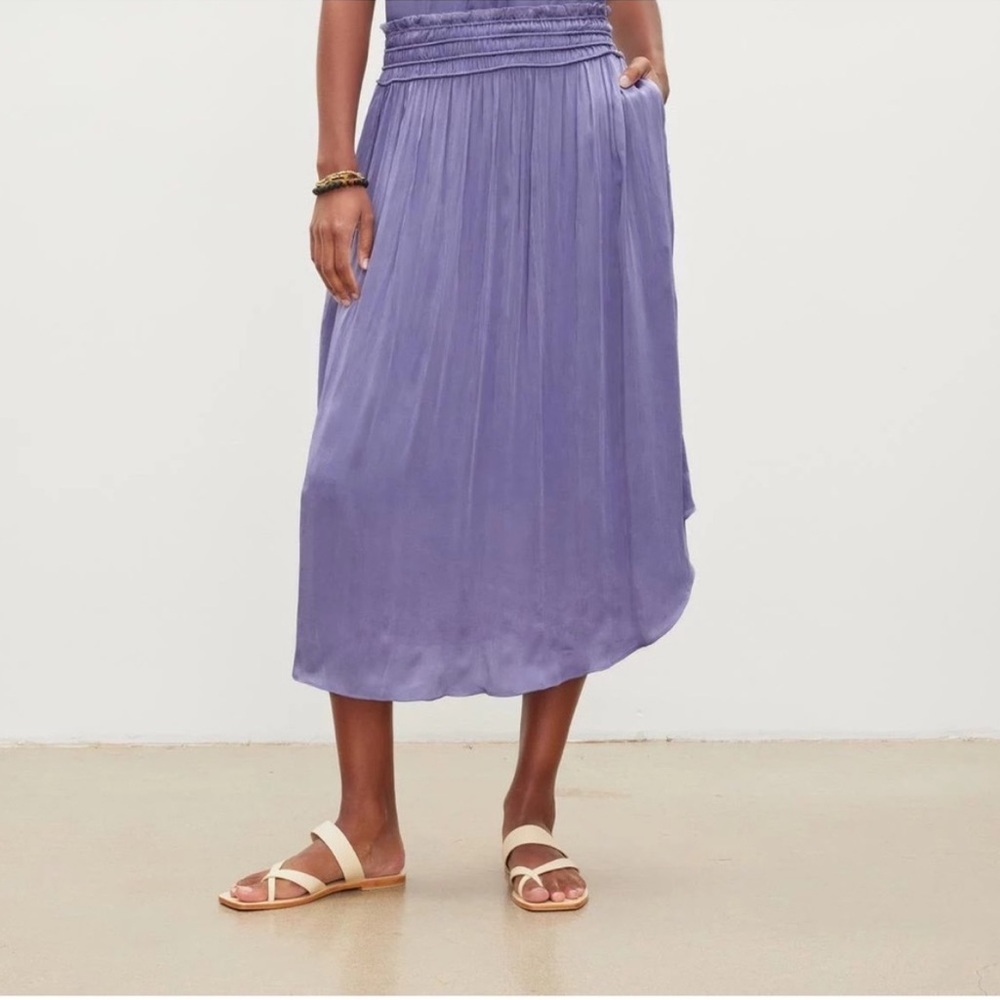 NWT Velvet By Graham & Spencer Dimi Skirt Periwinkle Small
